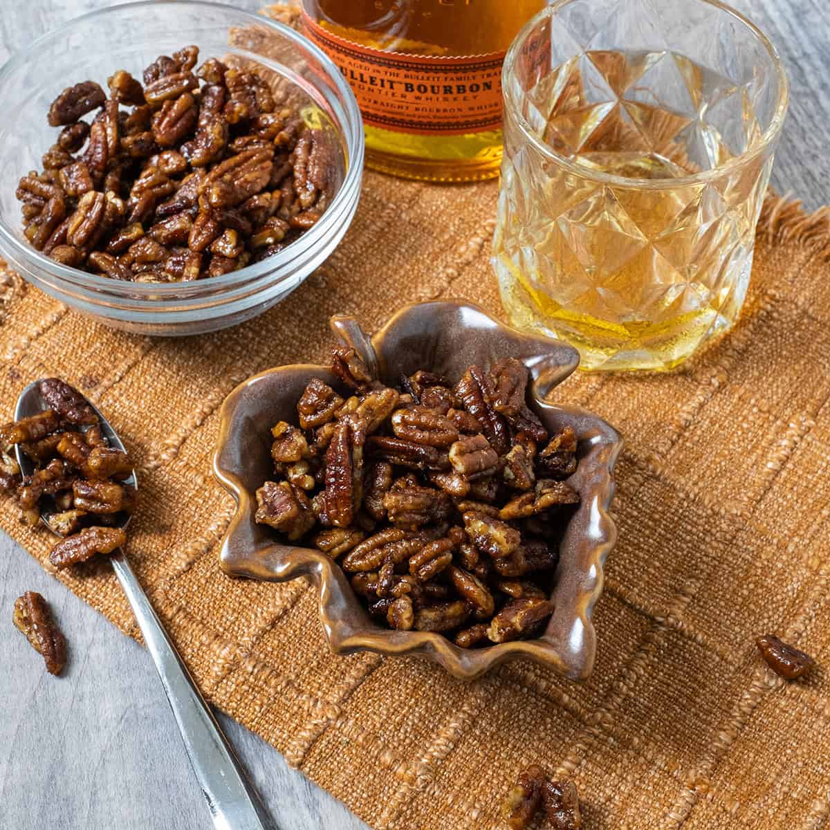 Bourbon Candied Pecans