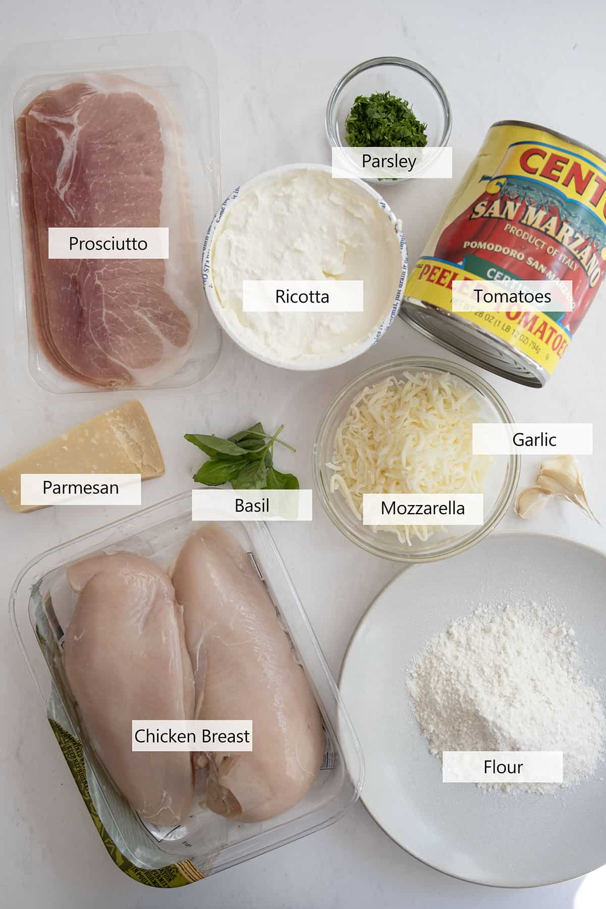 Ingredients for the recipe.