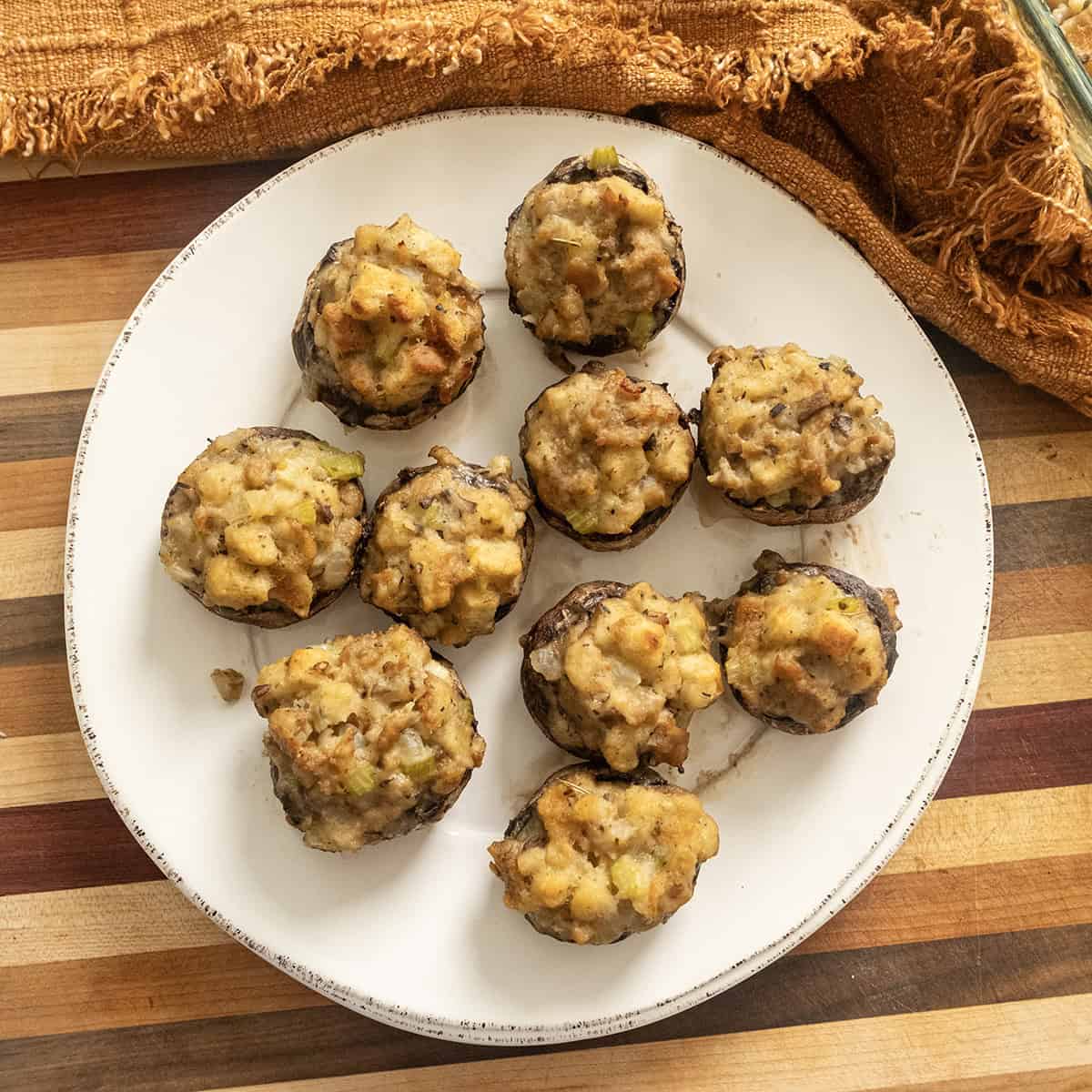 Italian Sausage Stuffed Mushrooms