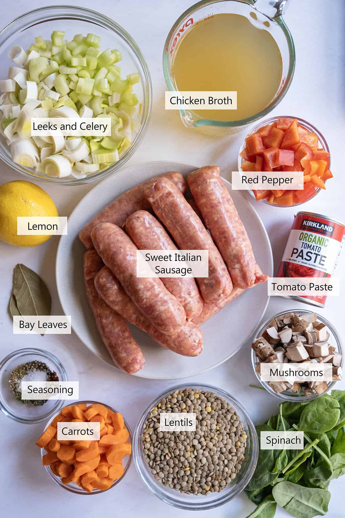 Ingredients for the Recipe.