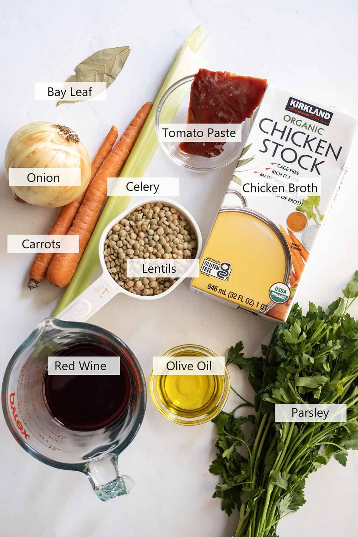 Ingredients for the recipe.