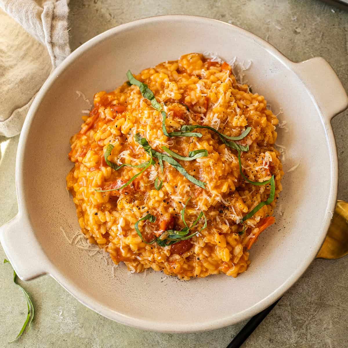 Creamy Cherry Tomato Risotto