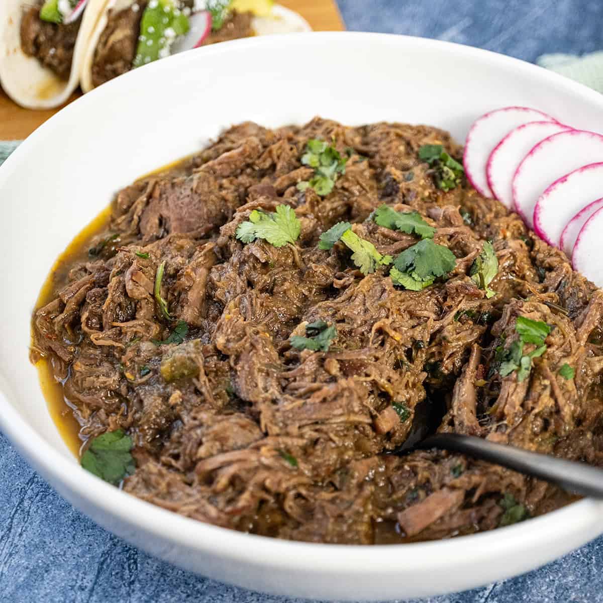 Dutch Oven Barbacoa Tacos