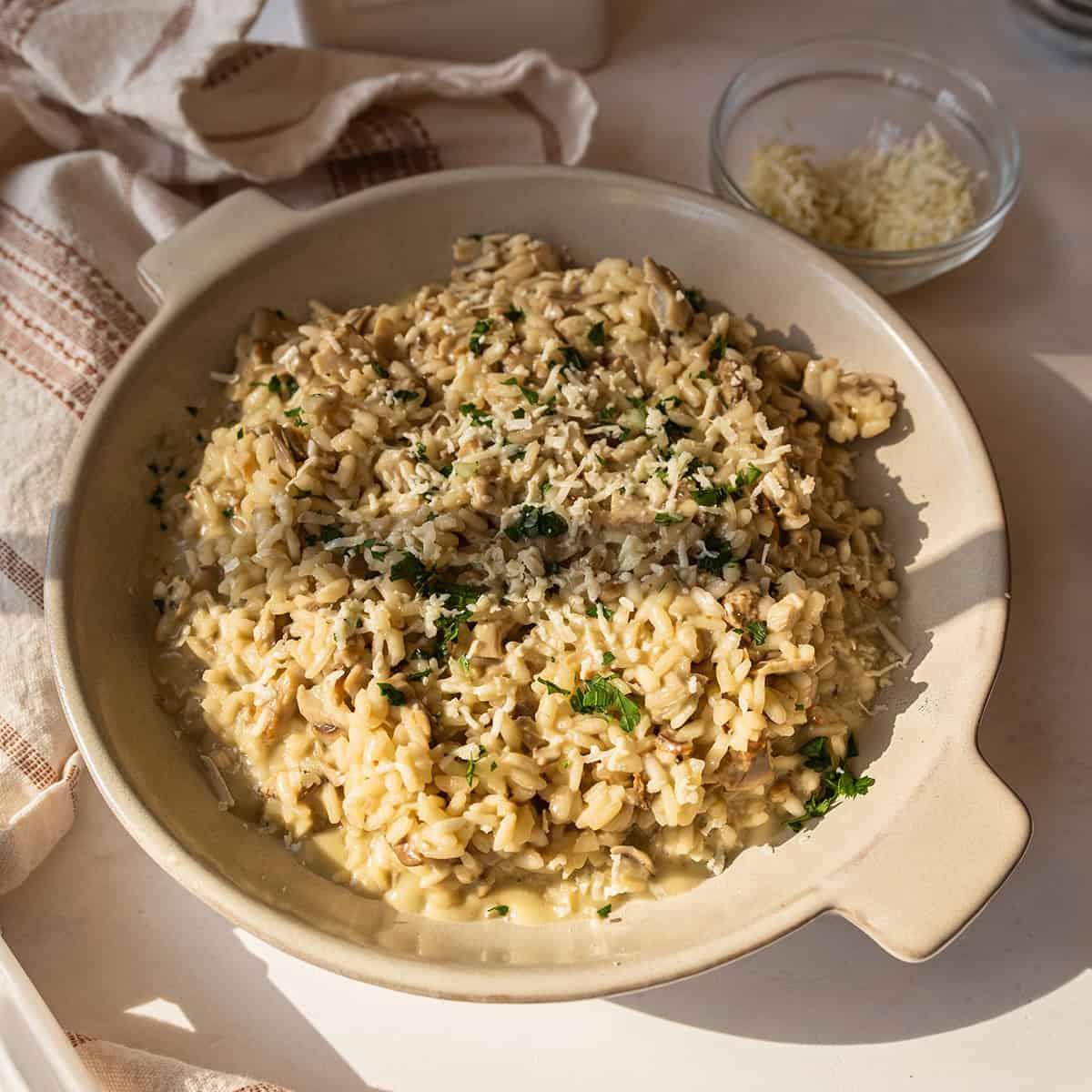 Gorgonzola Risotto with Mushrooms