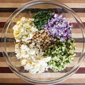 Ingredients combined in a bowl.
