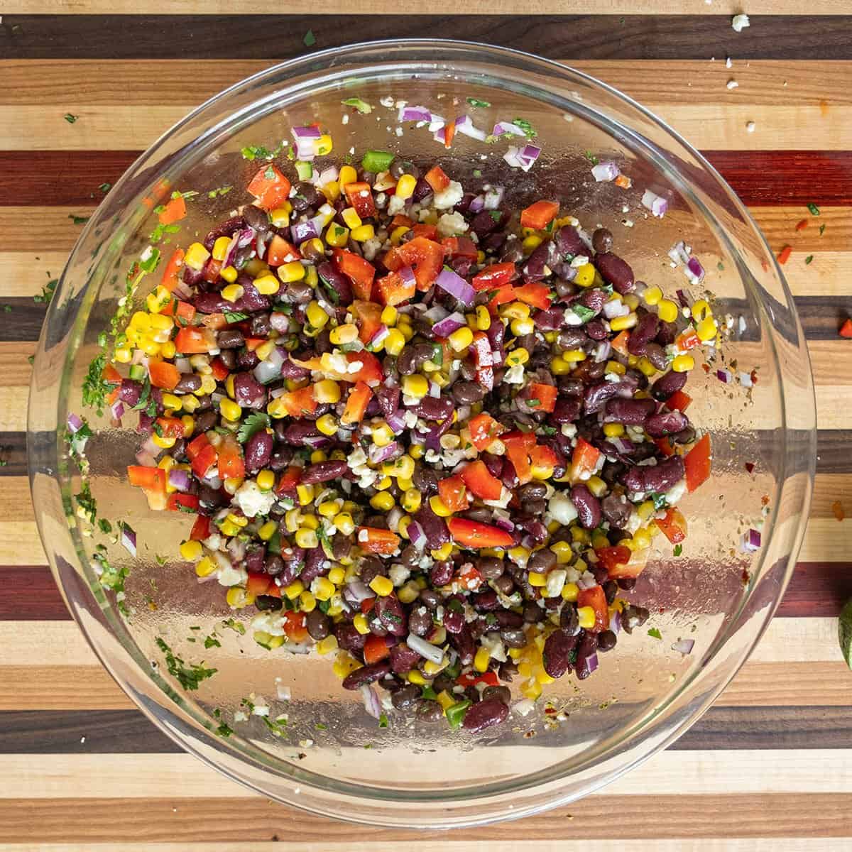 All ingredients combined and mixed together.