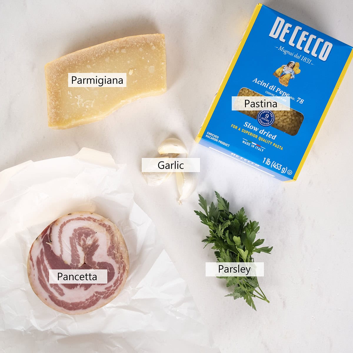 Ingredients for the recipe.