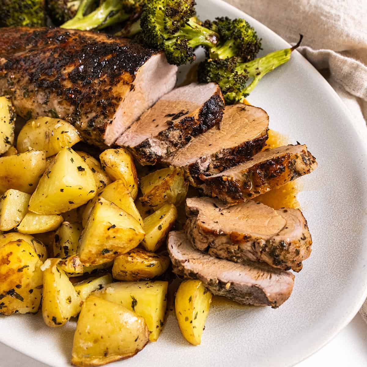 Italian Cast Iron Pork Tenderloin