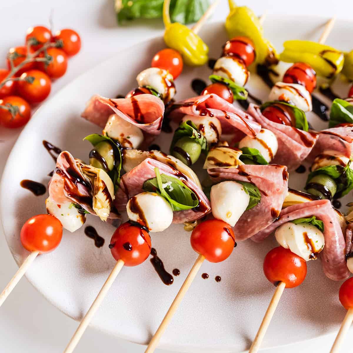 Antipasto Caprese Skewers
