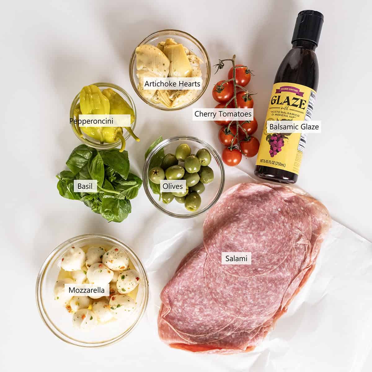 Ingredients for the skewers.