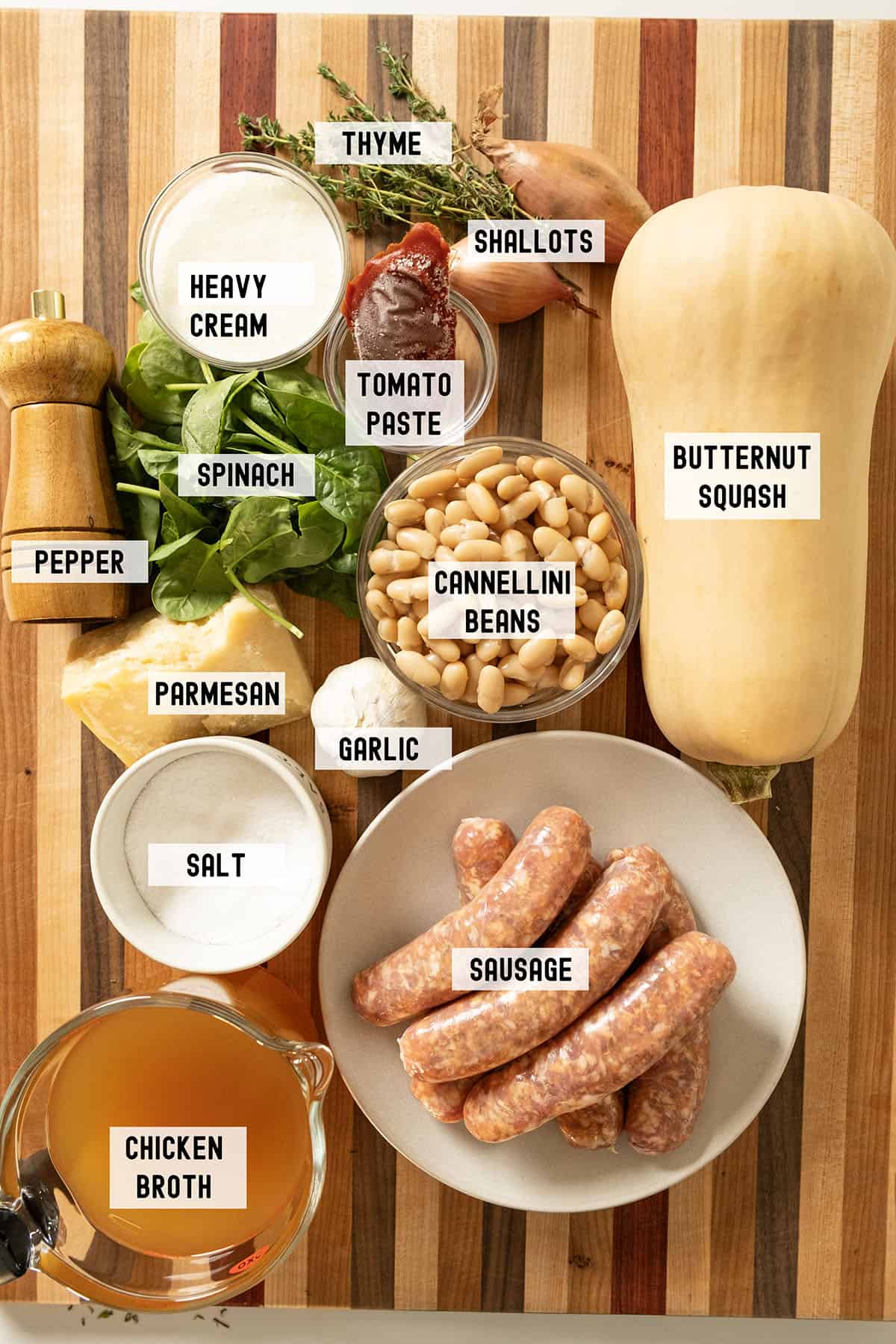 Ingredients for the recipe.