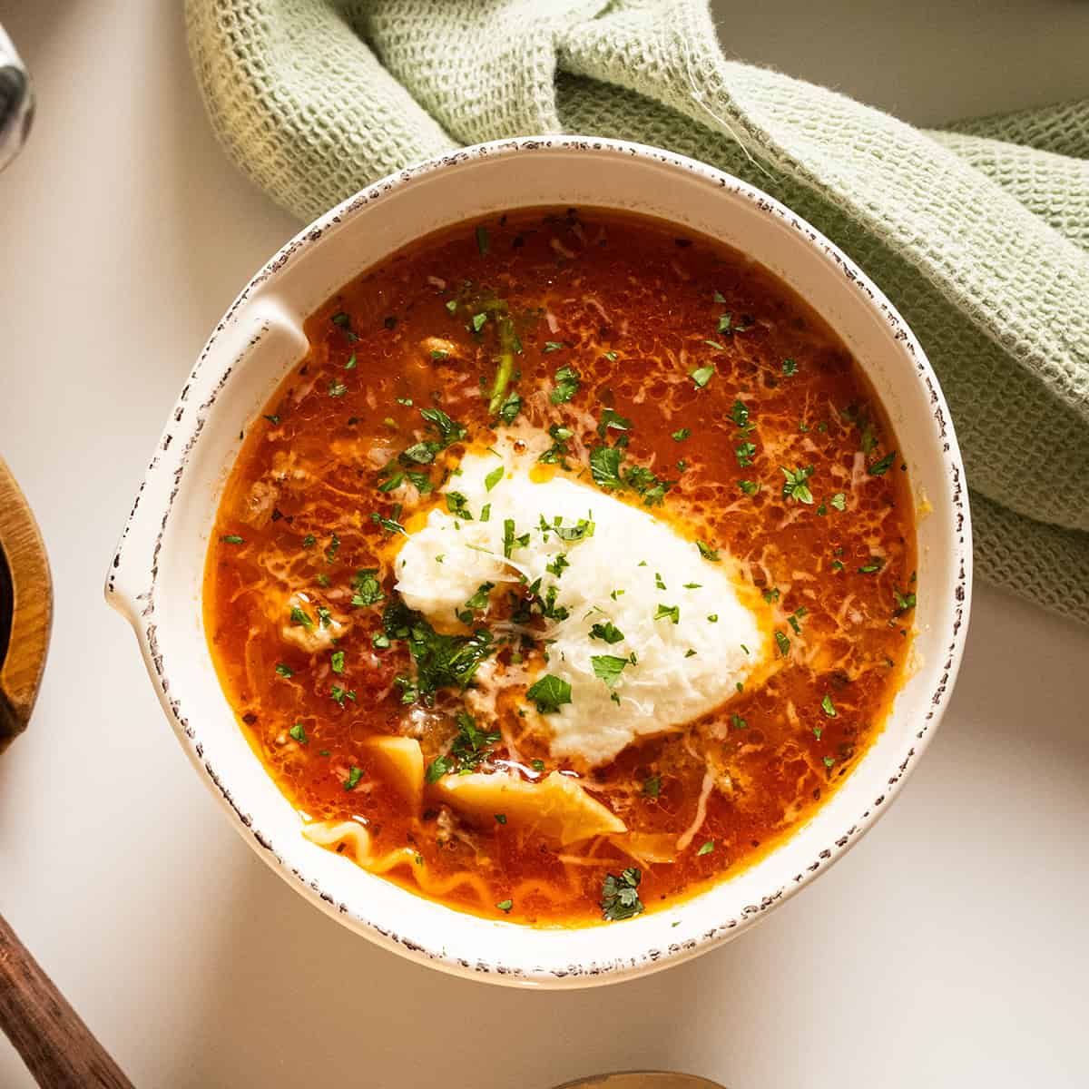 Best One-Pot Lasagna Soup