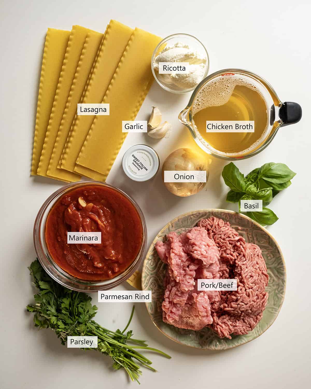Ingredients for the recipe.