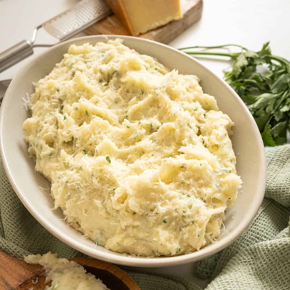 Garlic Parmesan Mashed Potatoes