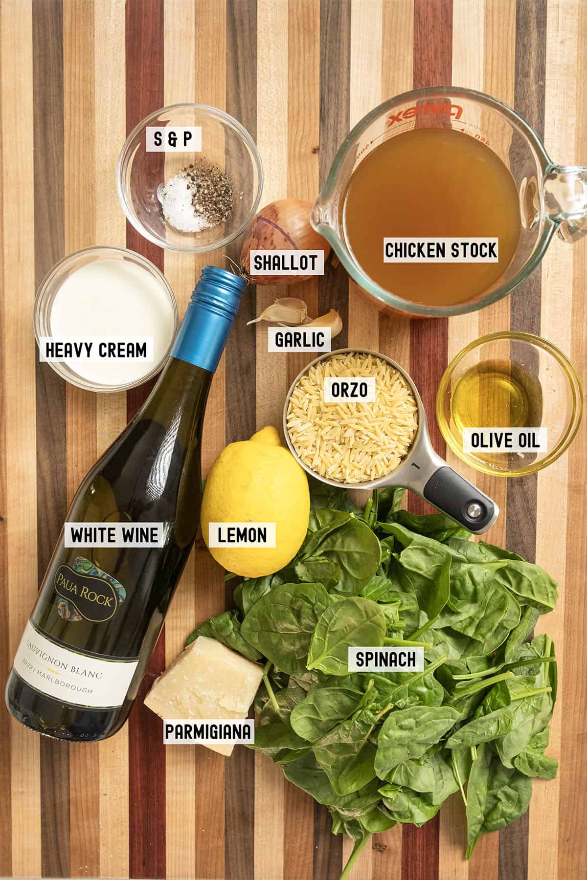 Ingredients for the recipe.