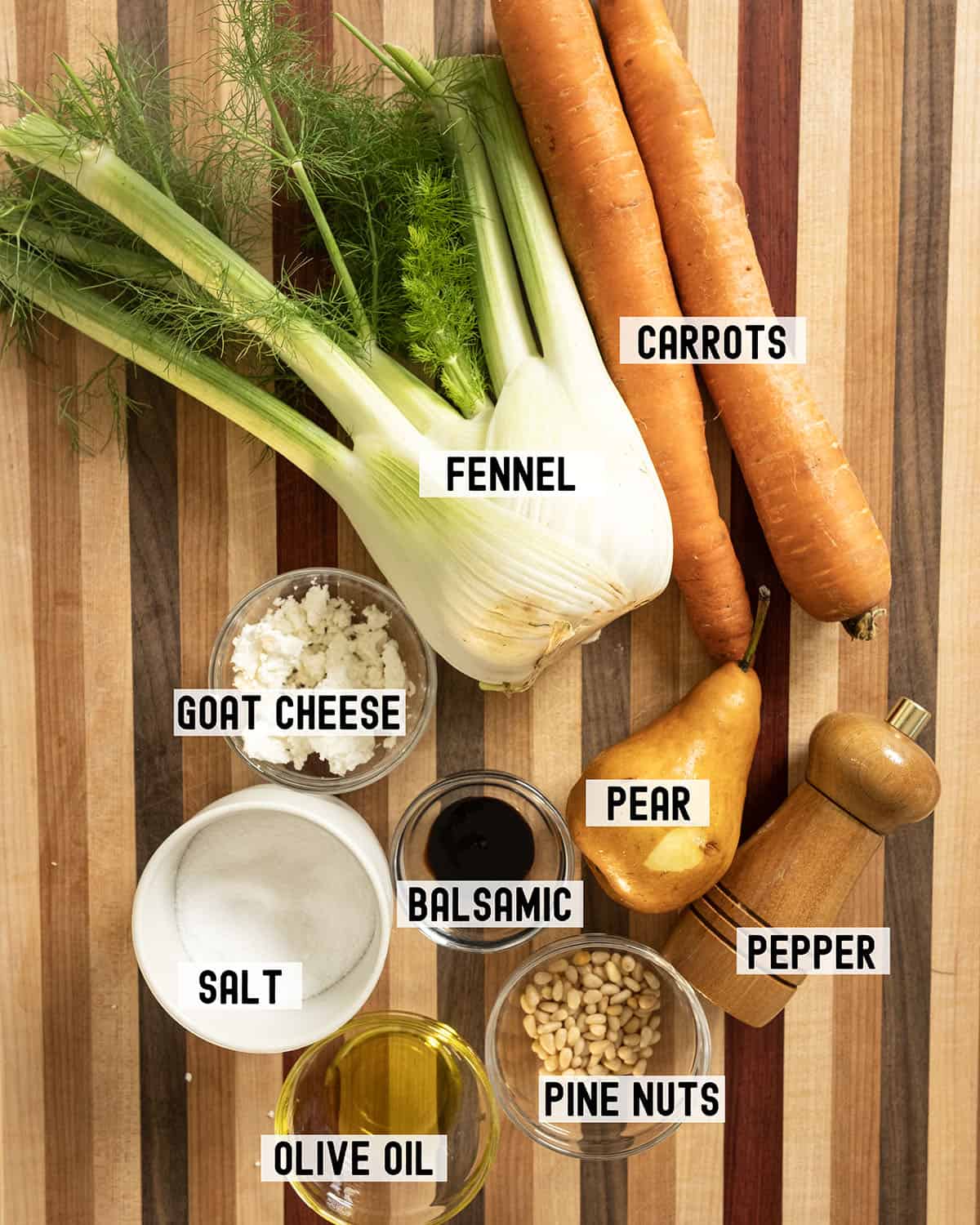 Ingredients for the recipe.