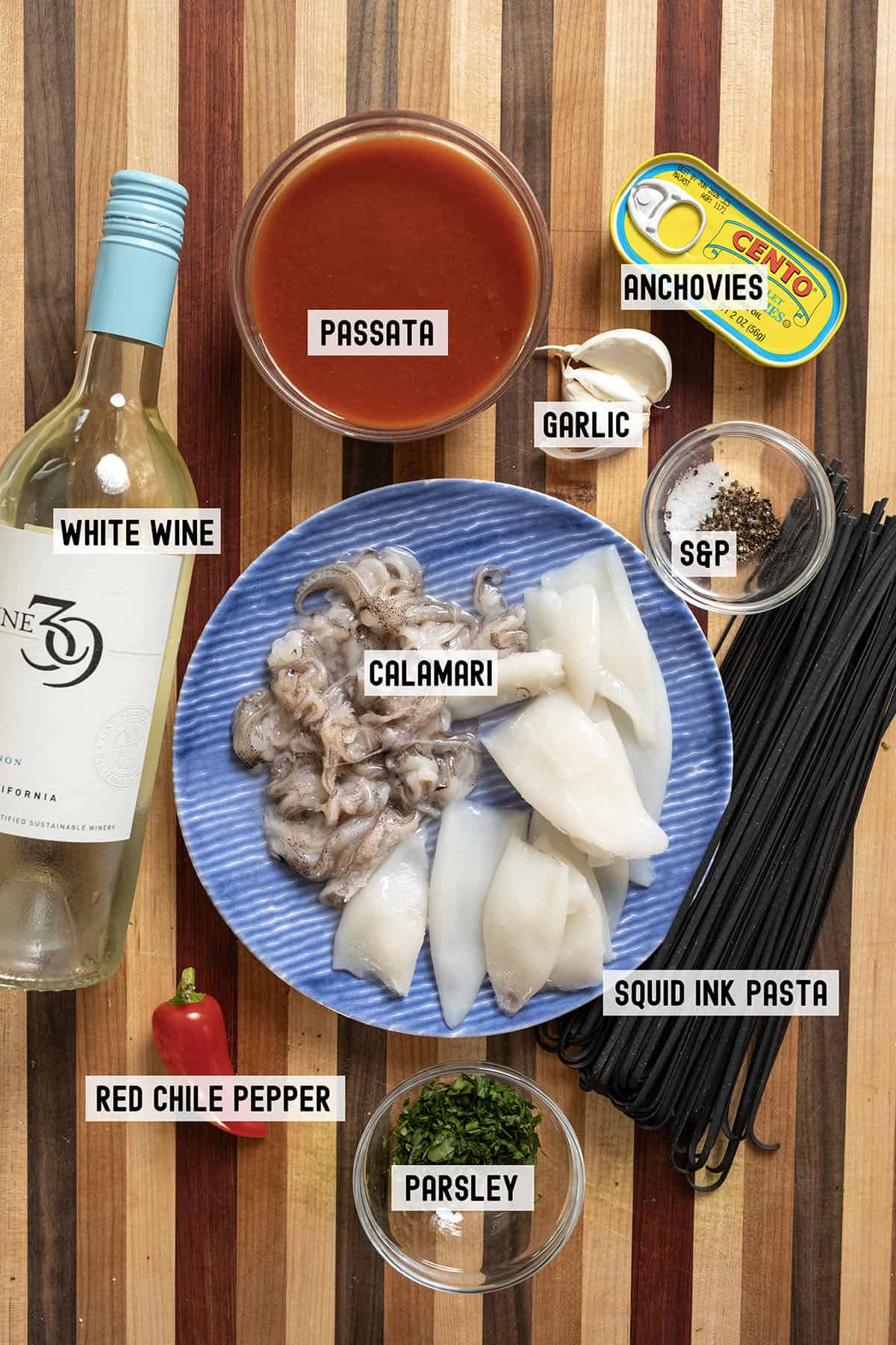 Ingredients for the recipe.