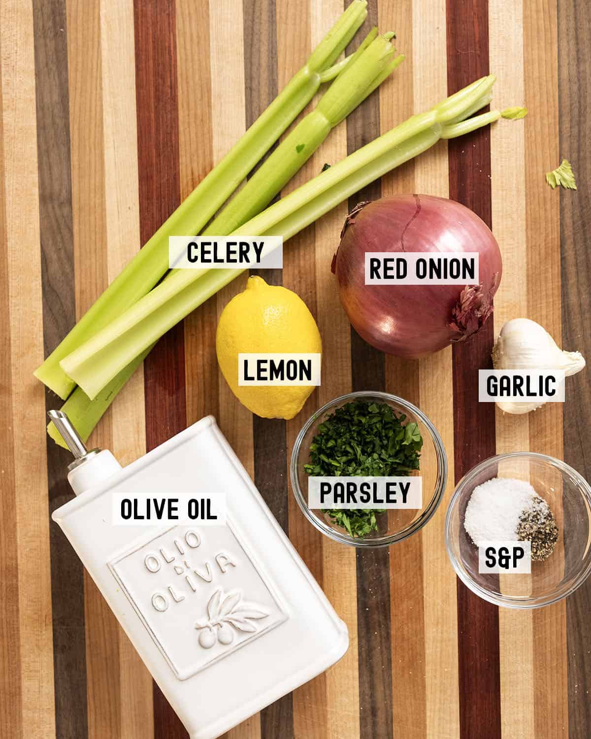 Ingredients for the recipe.