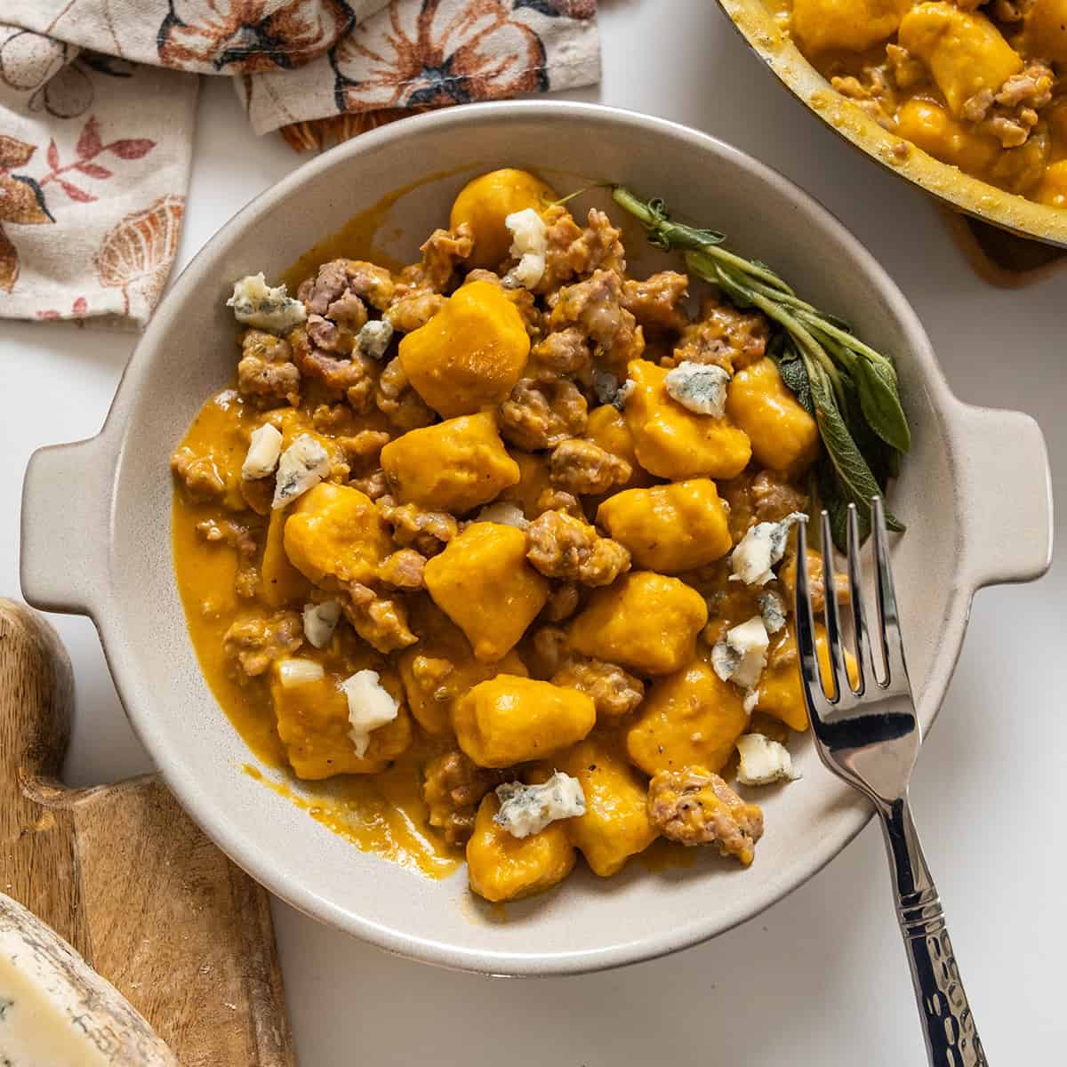 Gnocchi with Pumpkin Sauce