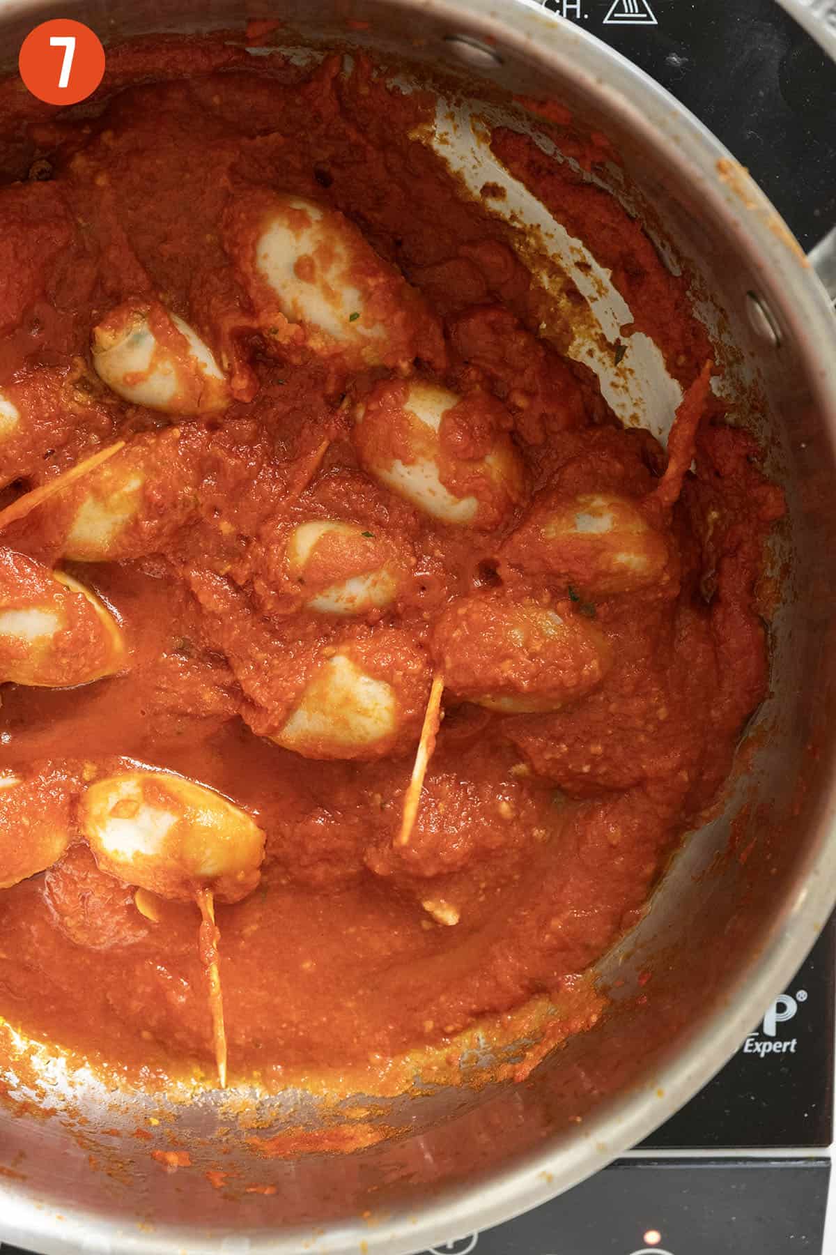 Braised calamari in calamari.