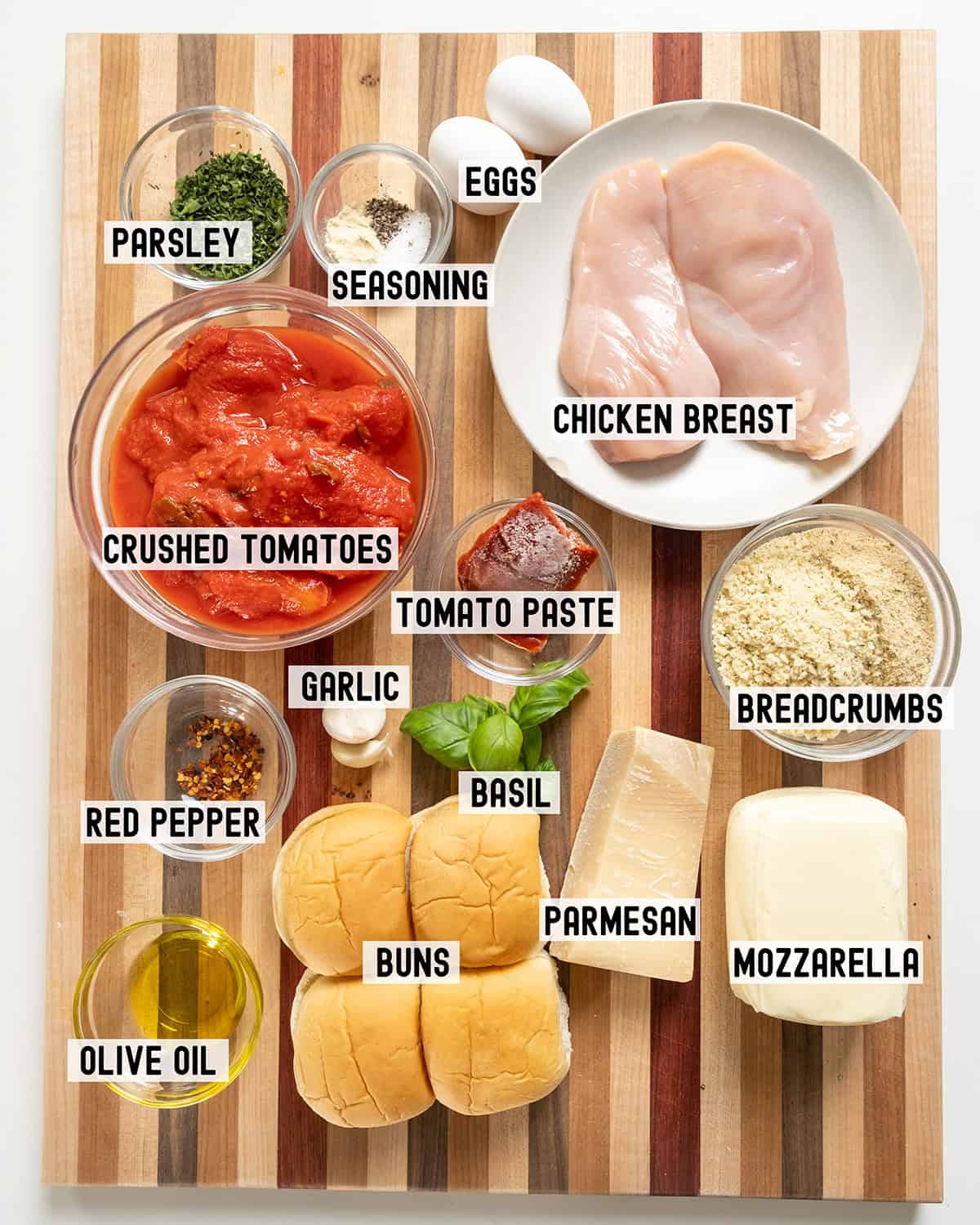 Ingredients for the recipe.