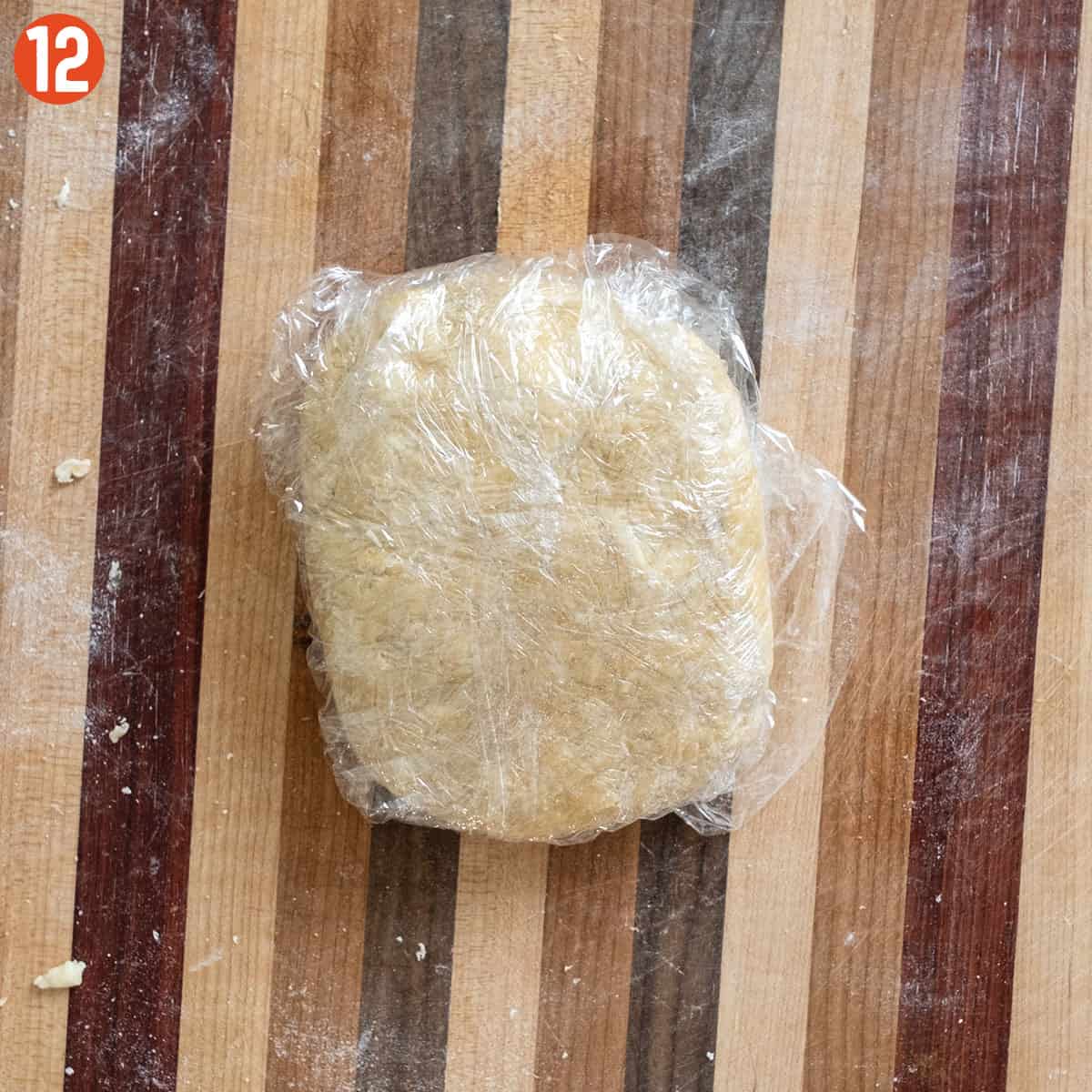 Wrap in plastic wrap.