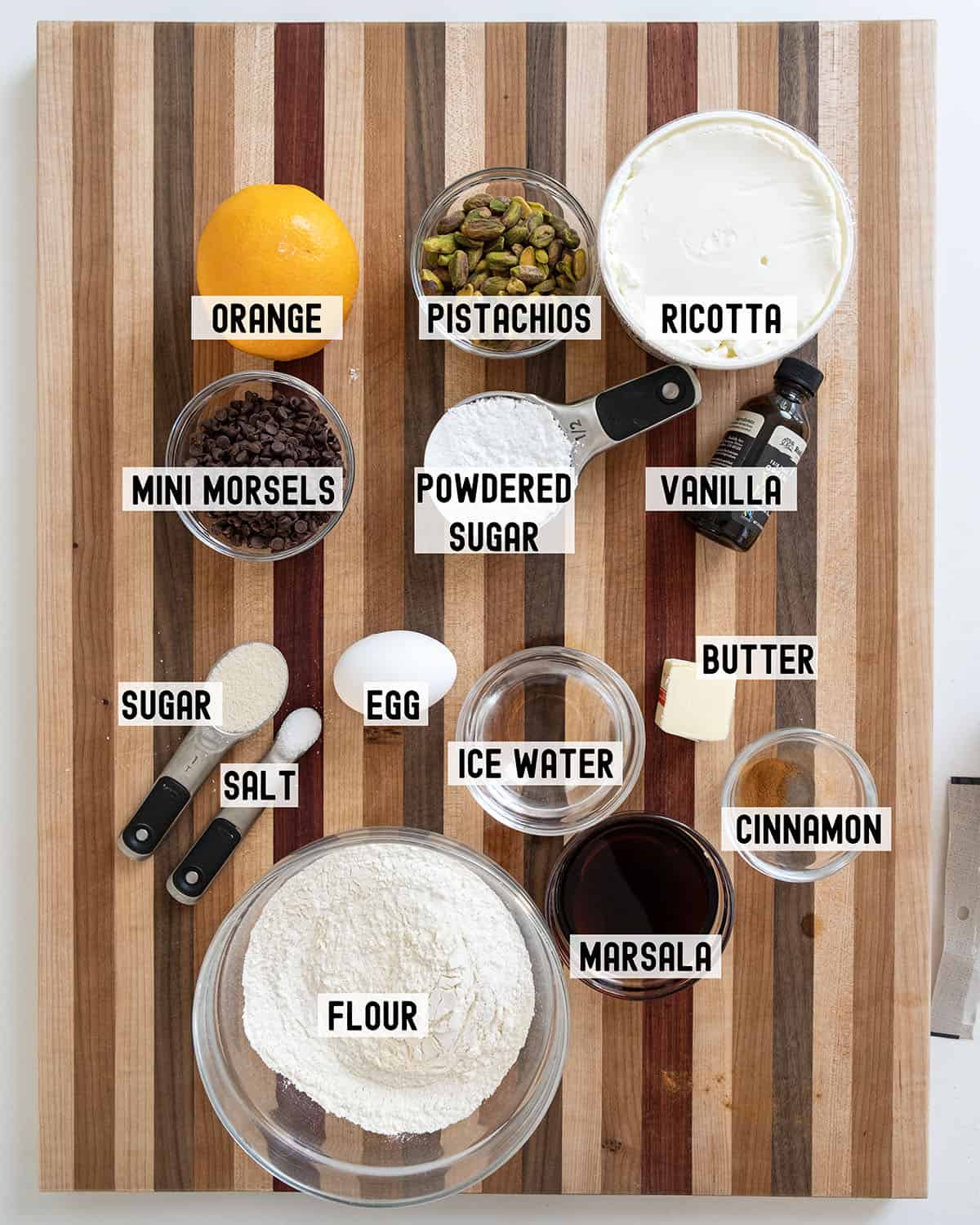 Ingredients for the recipe.