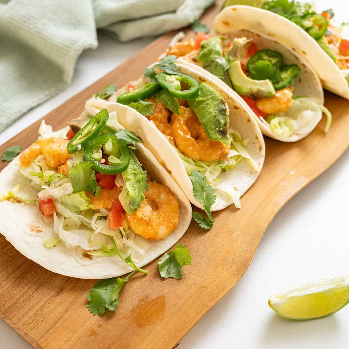 Volcano Shrimp Tacos