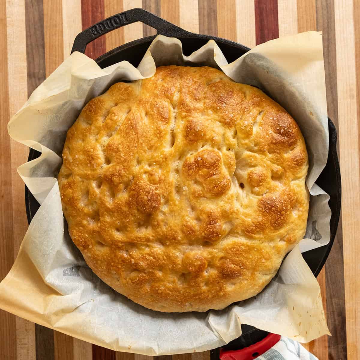 Cast Iron Focaccia Bread