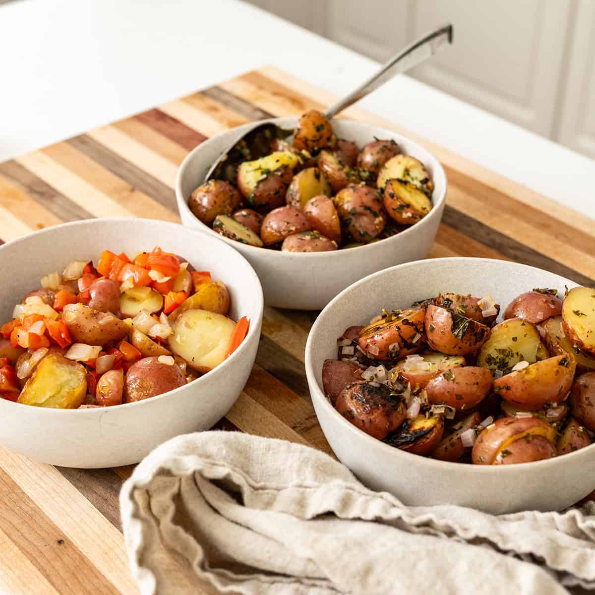 Grilled Foil Potatoes (3 Ways)