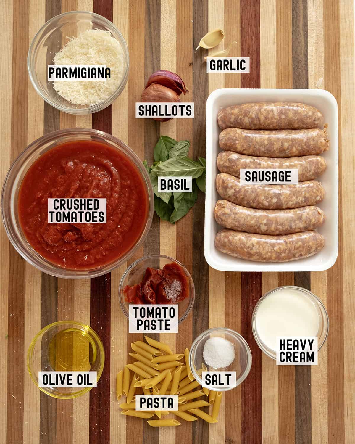 Ingredients for the recipe.
