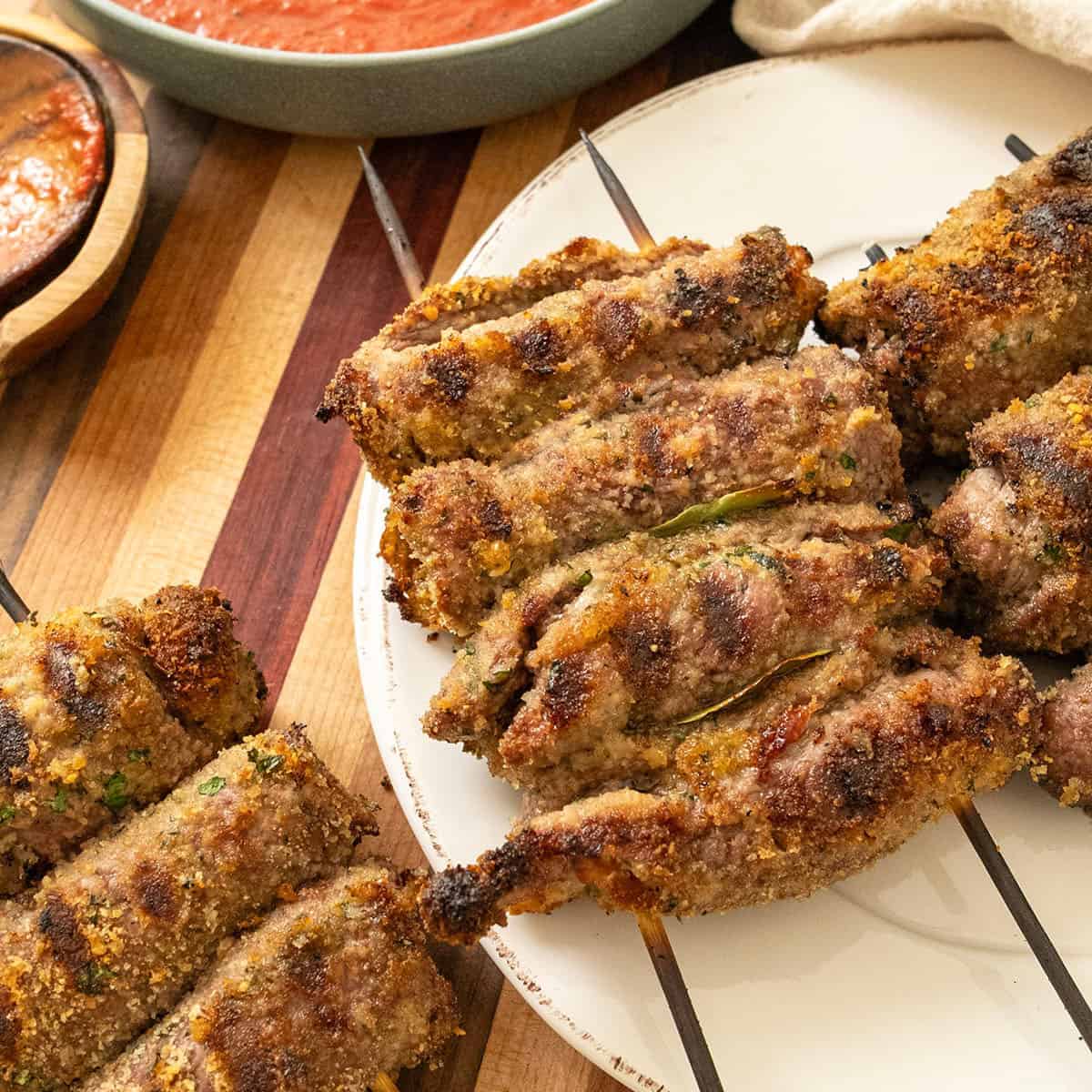 Grilled Beef Spiedini