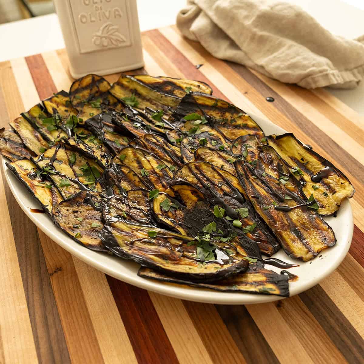 Balsamic Italian Grilled Eggplant