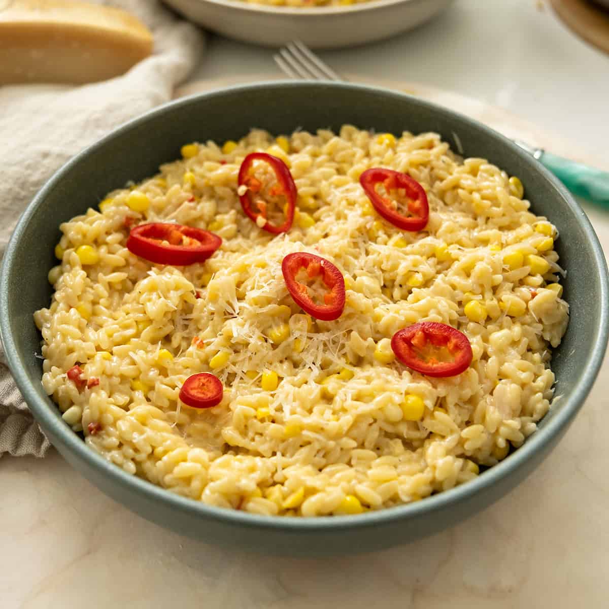 Creamy Corn Orzo