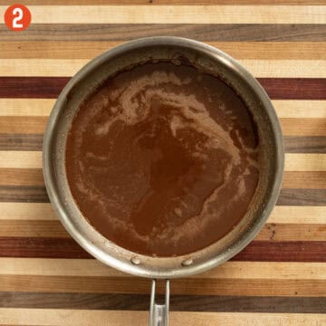 Combining chocolate with brown butter.