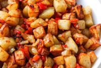 Golden Air Fryer Skillet Potatoes