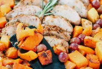 One-Pan Pork Tenderloin with Squash and Grapes
