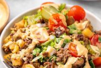 30 Minute Gluten Free Big Mac Casserole Fix