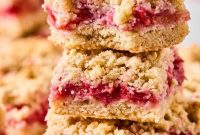Tangy Sweet Gluten-Free Strawberry Rhubarb Crumble Bars
