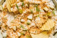 Golden Fried Dill Pickle Dip (Gluten-Free)