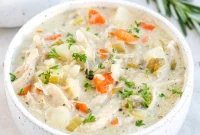 Lighter Chicken Pot Pie Soup
