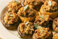 Irresistible Sausage and Cream Cheese Stuffed Mushrooms