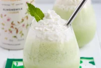 Boozy Gluten-Free Vegan Shamrock Shake