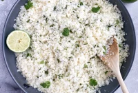 Zesty Coconut Lime Cilantro Cauliflower Rice