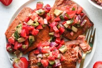 Vibrant Balsamic Salmon with Strawberry Avocado Salsa