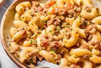 Hearty Gluten-Free Beef and Pasta Skillet Dairy-Free Option