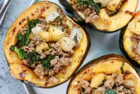 Golden Harvest Stuffed Squash