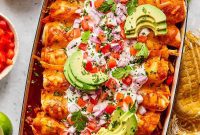 Weeknight Chicken and Black Bean Enchiladas