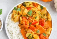 Golden Thai Pumpkin Chicken Curry