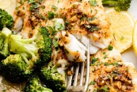 Cajun Cod Sheet Pan Dinner with Zesty Garlic Butter